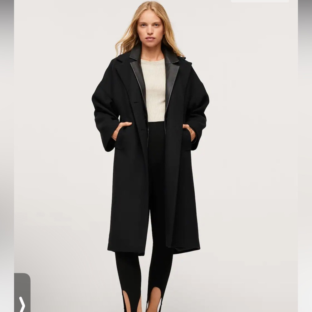 Mango oversized wool coat